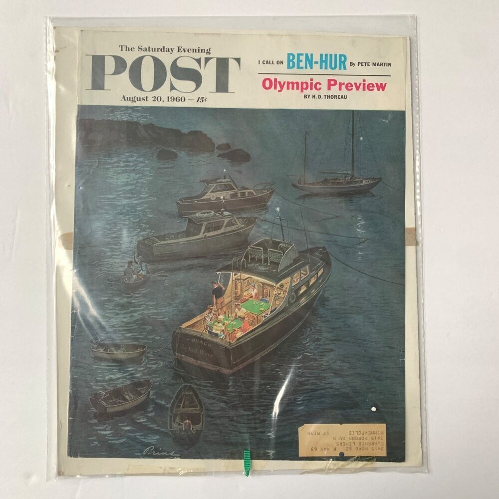 The Saturday Evening Post Magazine COVER August 20 1960